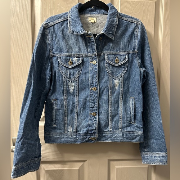 Mudd Distressed Jean Jacket, large - Picture 1 of 3